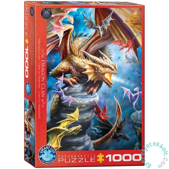 EuroGraphics 1000 db-os puzzle - Dragon Clan by Anne Stokes (6000-5475)