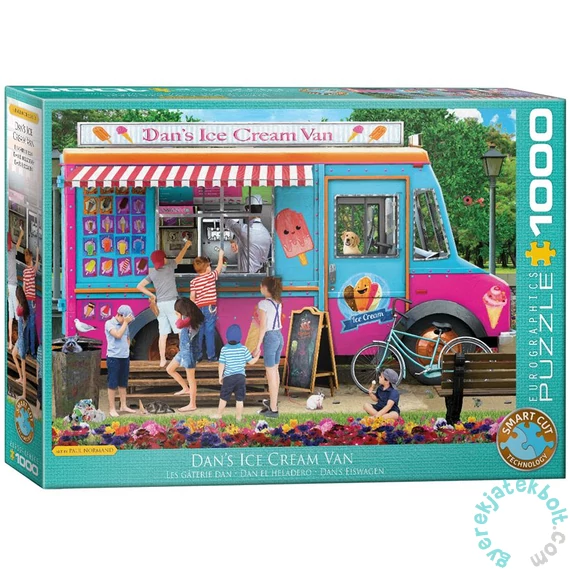 EuroGraphics 1000 db-os puzzle - Dan's Ice Cream Van, Paul Normand (6000-5519)