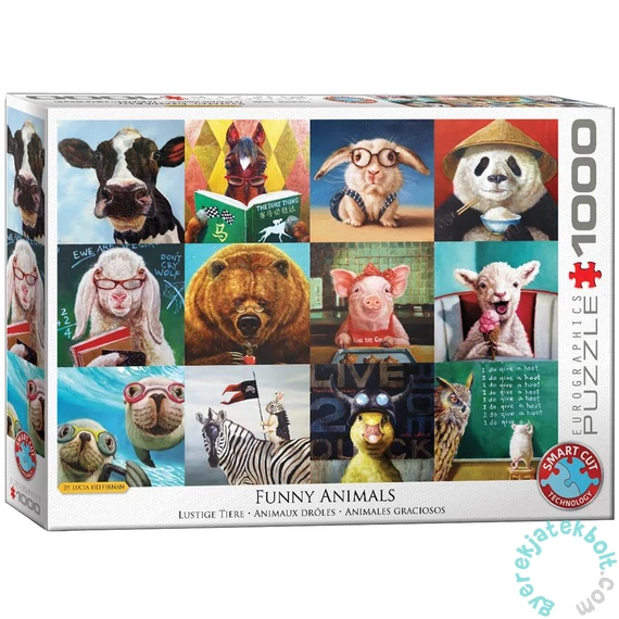 EuroGraphics 1000 db-os puzzle - Funny Animals, Lucia Heffernan (6000-5524)