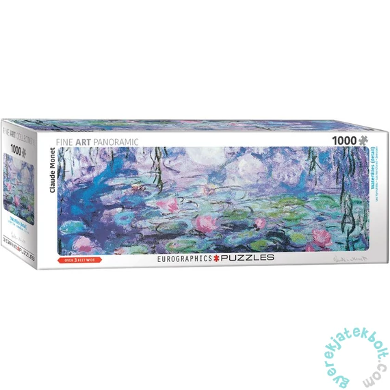 EuroGraphics 1000 db-os Panoráma puzzle - Waterlilies, Monet - Detail (6010-4366)