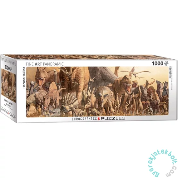 EuroGraphics 1000 db-os Panoráma puzzle - Dinosaurs, Haruo Takino (6010-4650)