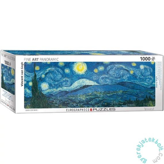 EuroGraphics 1000 db-os Panoráma puzzle - Starry Night Panorama, Van Gogh (6010-5309)