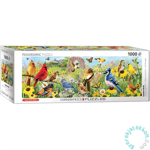 EuroGraphics 1000 db-os Panoráma puzzle - Garden Birds (6010-5338)