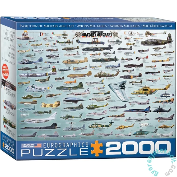 EuroGraphics 2000 db-os puzzle - Evolution of Military Aircraft (8220-0578)