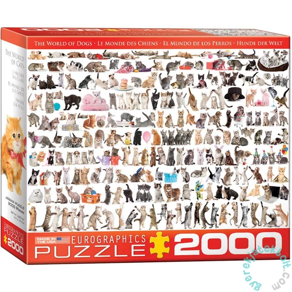 EuroGraphics 2000 db-os puzzle - The World of Cats (8220-0580)