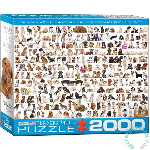 EuroGraphics 2000 db-os puzzle - The World of Dogs (8220-0581)