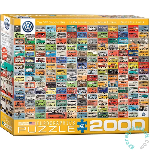 EuroGraphics 2000 db-os puzzle - The VW Groovy Bus (8220-0783)