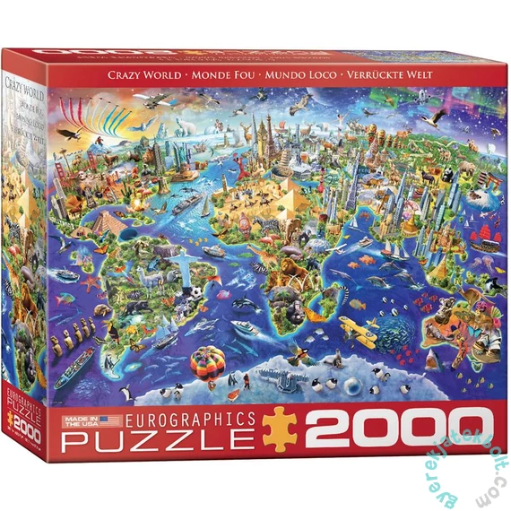 EuroGraphics 2000 db-os puzzle - Crazy World (8220-5343)