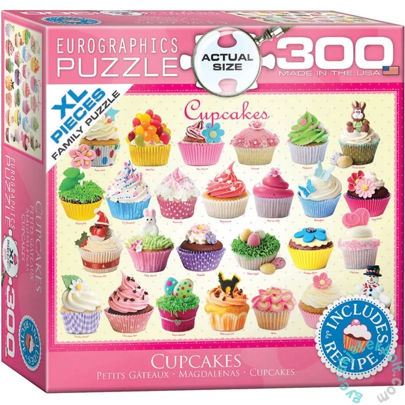 EuroGraphics 300 db-os XL puzzle - Cupcakes (8300-0519)