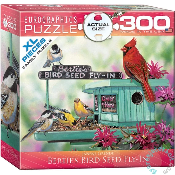 EuroGraphics 300 db-os XL puzzle - Bertie's Bird Seed Fly-In (8300-0604)