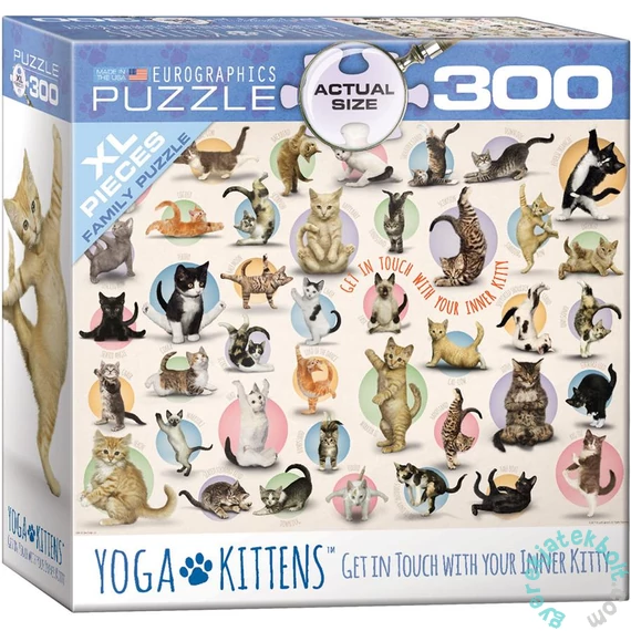 EuroGraphics 300 db-os XL puzzle - Yoga Kittens (8300-0991)
