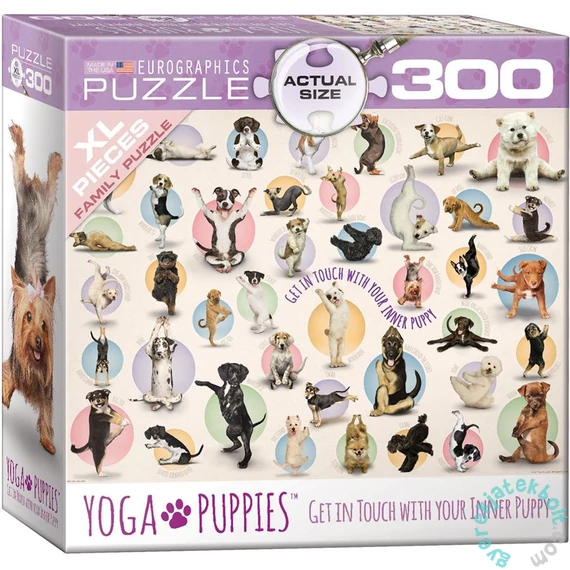 EuroGraphics 300 db-os XL puzzle - Yoga Puppies (8300-0992)
