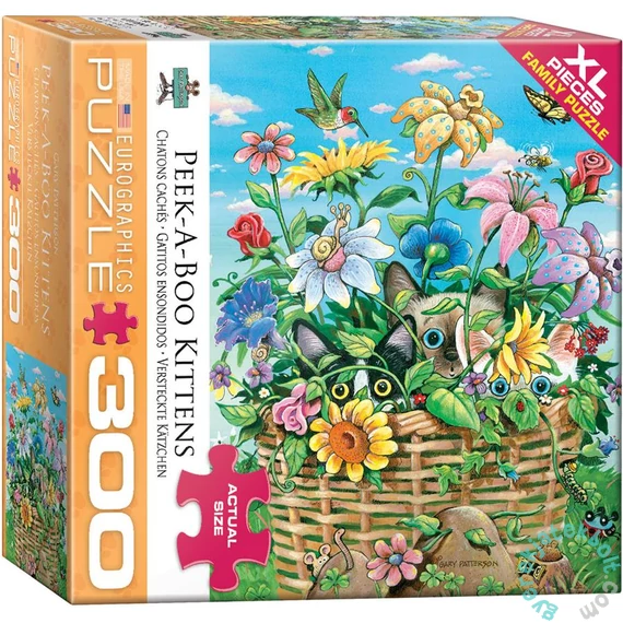 EuroGraphics 300 db-os XL puzzle - Pick-a-Boo Kittens (8300-5368)