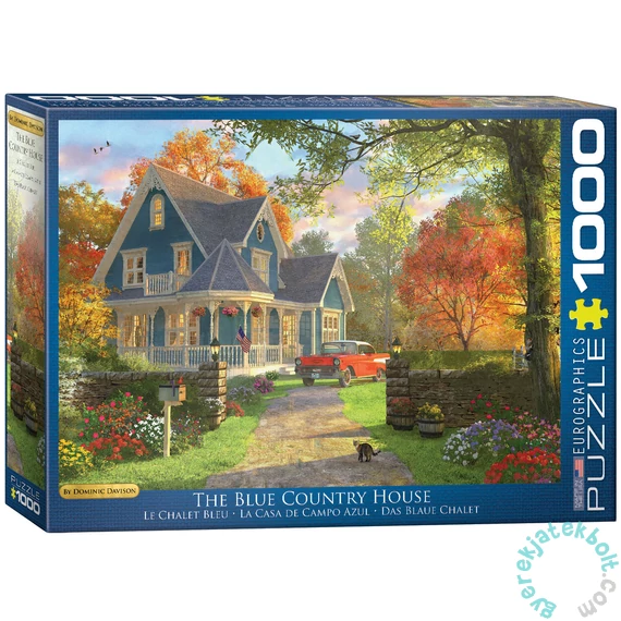 Eurographics 1000 db-os puzzle - Dominic Davison - The Blue Country House (6000-0978)