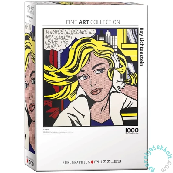EuroGraphics 1000 db-os puzzle - Fine Art Collection - M-Maybe by Roy Lichtenstein (6004-6192)