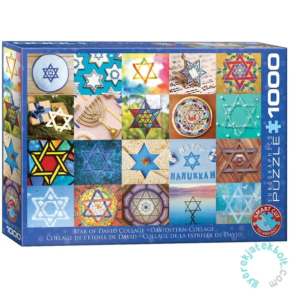 EuroGraphics 1000 db-os puzzle - Hanukkah - Star of David (6000-6104)