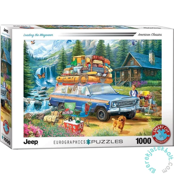 EuroGraphics 1000 db-os puzzle - Jeep - Loading the Wagoneer (6000-5867)