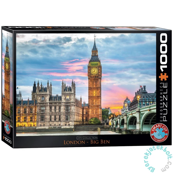 Eurographics 1000 db-os puzzle - London - Big Ben (6000-0764)