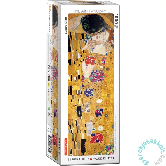 EuroGraphics 1000 db-os Panoráma puzzle - The Kiss by Gustav Klimt (6010-2305)