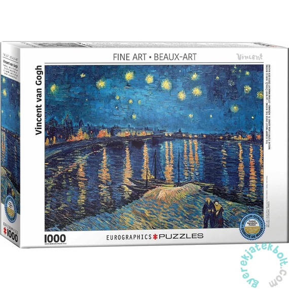 EuroGraphics 1000 db-os puzzle - The Starry Night Over the Rhone (6000-5708)