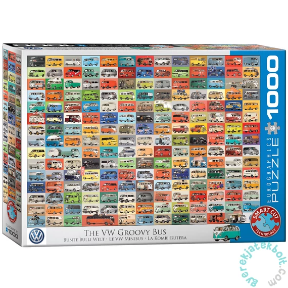 Eurographics 1000 db-os puzzle - Volkswagon Groovy Bus (6000-0783)