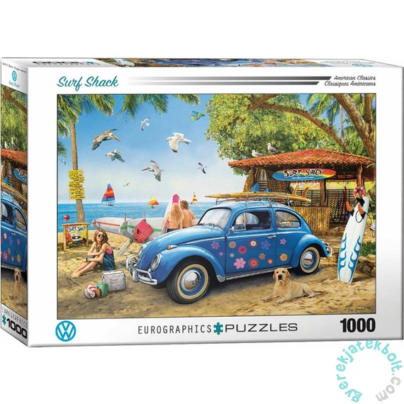 EuroGraphics 1000 db-os puzzle - Volkswagen Beetle Surf Shack (6000-5683)