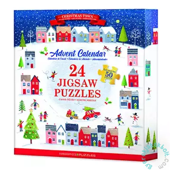 EuroGraphics Adventi kalendárium puzzle - Christmas Town - 24 x 50 db (9924-5805)
