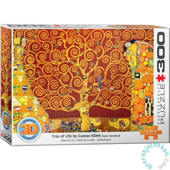 EuroGraphics 300 db-os 3D Lenticular puzzle - Lebensbaum von Gustav Klimt (6331-6059)