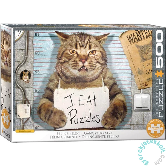 EuroGraphics 500 db-os puzzle - Felony Cat by Paul Normand (6500-5786)