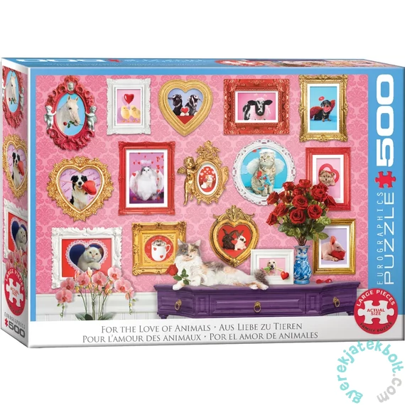 EuroGraphics 500 db-os puzzle - For the Love of Animals by Leann Kate (6500-6094)