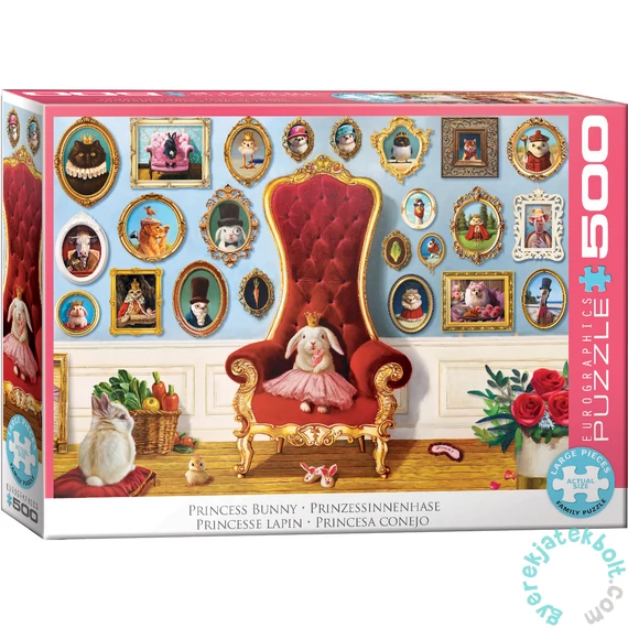 Eurographics 500 db-os XXL puzzle - Princess Bunny by Lucia Heffernan (6500-6051)