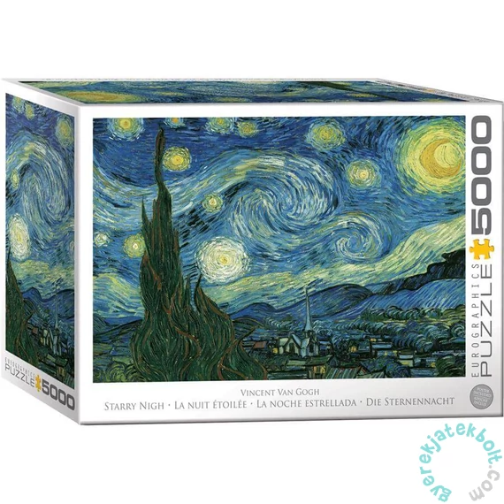 EuroGraphics 5000 db-os puzzle - Starry Night by Vincent Van Gogh (8520-1204)