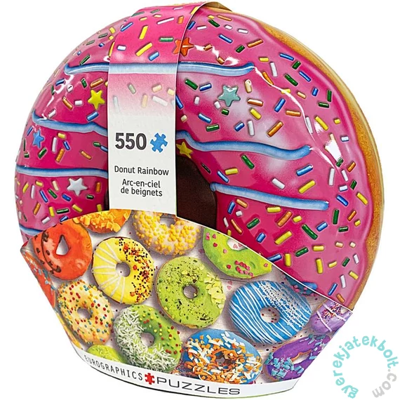 EuroGraphics 550 db-os puzzle fém dobozban - Donut Rainbow (8551-5782)