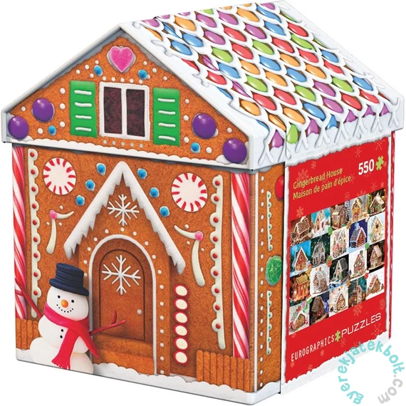 EuroGraphics 550 db-os puzzle fém dobozban - Gingerbread House (8551-5661)