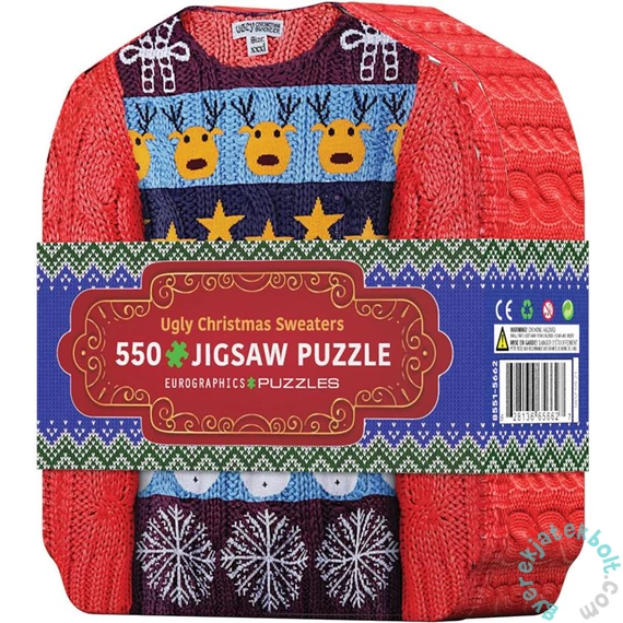 EuroGraphics 550 db-os puzzle fém dobozban - Ugly Christmas Sweater (8551-5662)