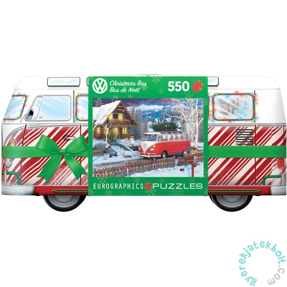EuroGraphics 550 db-os puzzle - VW - Christmas Bus fém dobozban (8551-5664)
