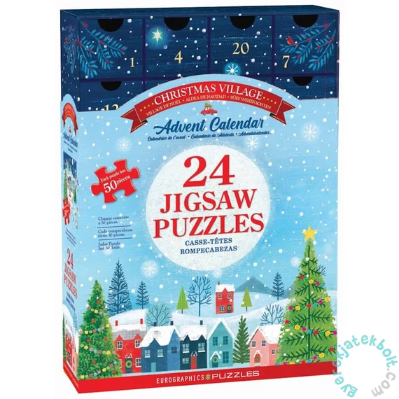 EuroGraphics Adventi kalendárium puzzle - Christmas Village (8924-5920)