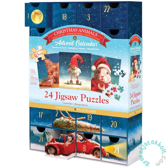 EuroGraphics Adventi kalendárium puzzle - Funny X-mas (8924-5734)
