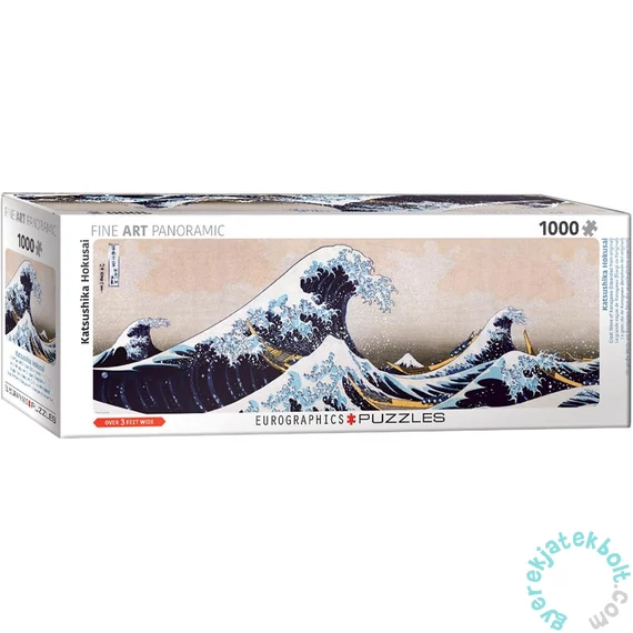 EuroGraphics 1000 db-os Panoráma puzzle - Great Wave of Kanagawa, Hokusai (6010-5487)