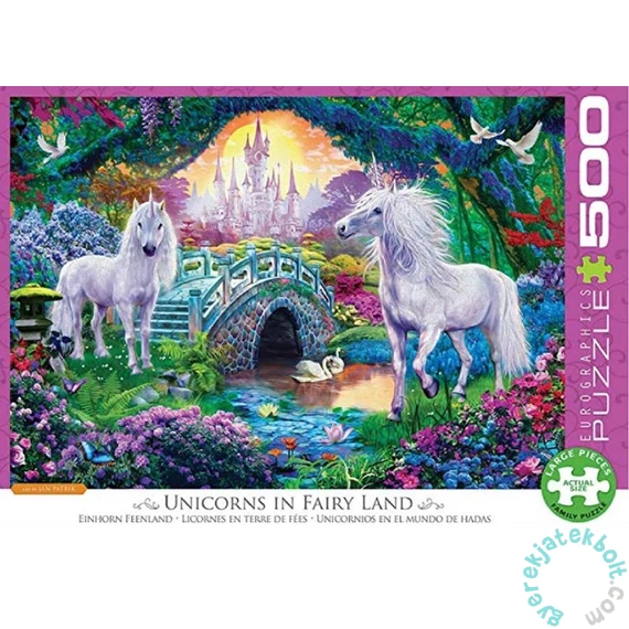 EuroGraphics 500 db-os puzzle - Unicorn Fairy Land (6500-5363)