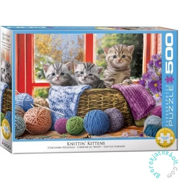 EuroGraphics 500 db-os puzzle - Knittin' Kittens (6500-5500)