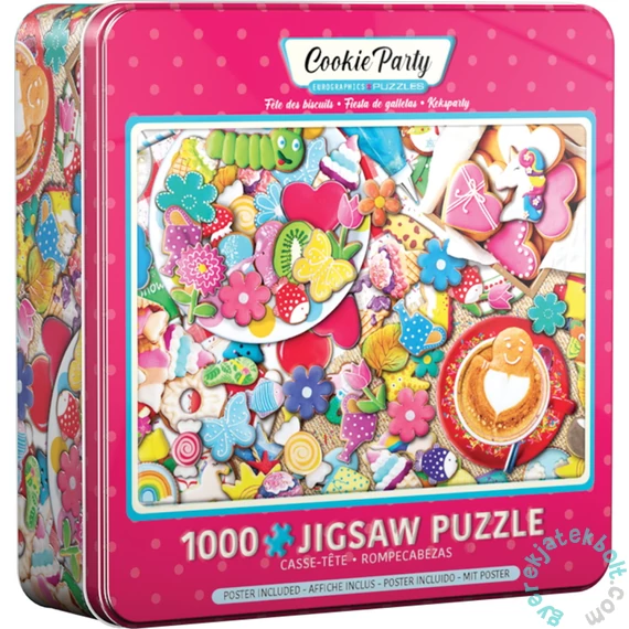 EuroGraphics 1000 db-os puzzle fém dobozban - Cookie Party (8051-5605)