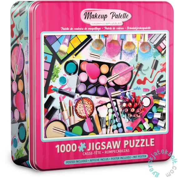 EuroGraphics 1000 db-os puzzle fém dobozban - Makeup Palette (8051-5641)