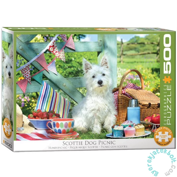 EuroGraphics 500 db-os puzzle - Scottie Dog Picnic (6500-5461)