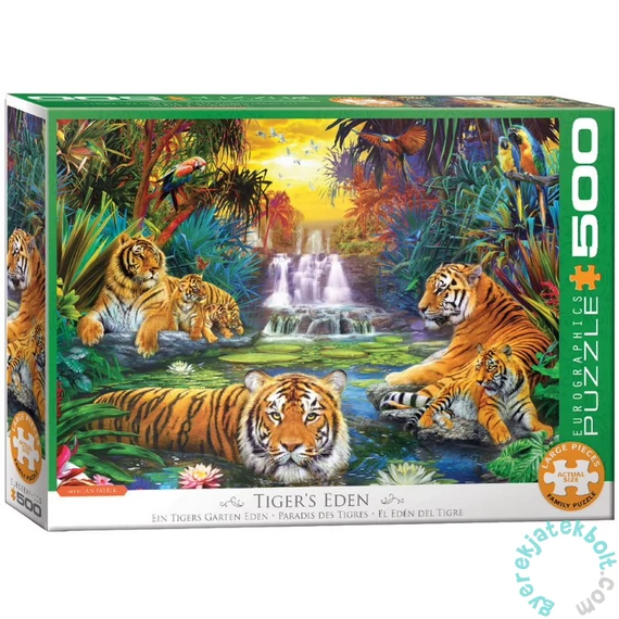 EuroGraphics 500 db-os puzzle - Tigers Eden by Jan Patrik (6500-5457)
