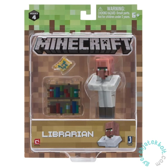 Minecraft gyűjthető figura - Falusi könyvtáros (min16496)