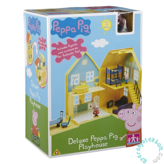 Peppa malac Delux ház 4 figurával játékszett (PEP04840)