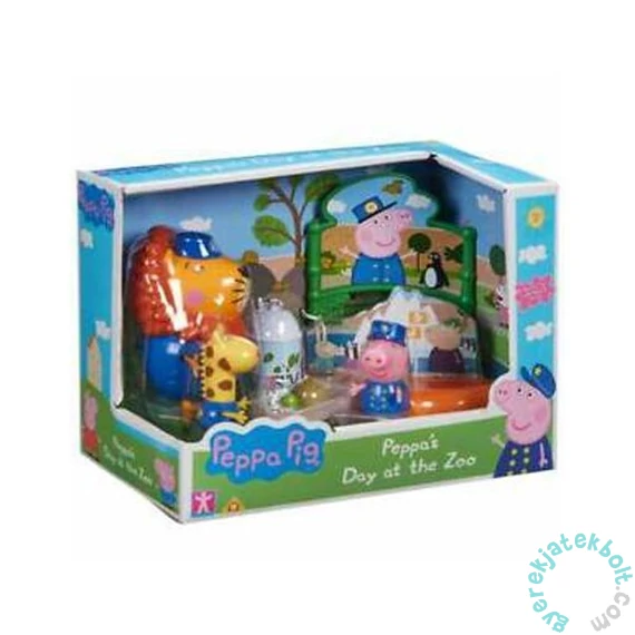 Peppa malac állatkerti játékszett - 3 figurával