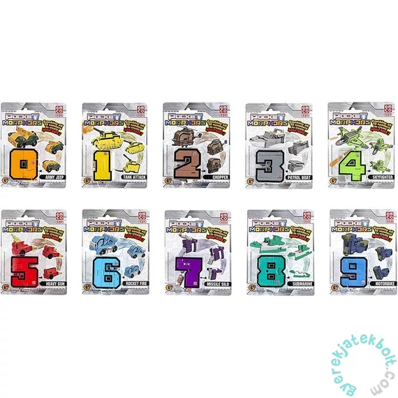 Pocket Morphers Járművé alakuló számok S1 - többféle