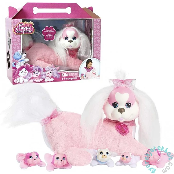 Puppy Surprise - Kiki plüss mamakutya kölykökkel 